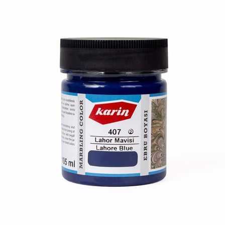 Karin Ebru Boyası 105ml - Lahor Mavisi 407