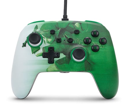 PowerA Switch için PowerA Gelişmiş Kablolu Kumanda - Heroic Link, Yeşil/Beyaz