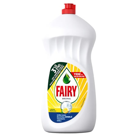 Fairy Orijinal Sıvı Bulaşık Deterjanı 1500 ml Limon Kokulu