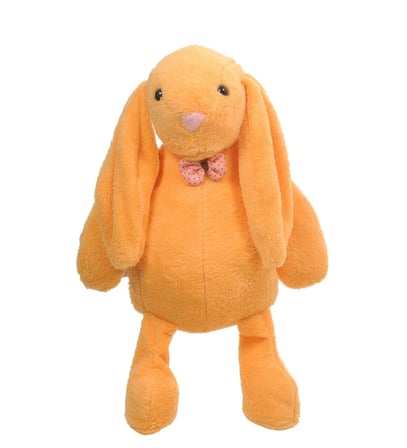 Uyku Arkadaşım Uzun Kulak Bunny Peluş Tavşan 65 cm Turuncu