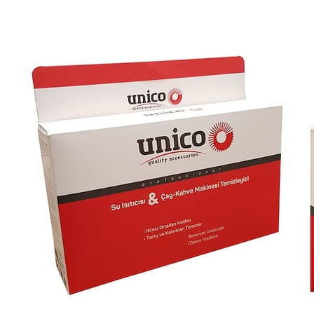 UNİCO KETTLEÇAY-KAHVE MAKİNESİ KİREÇ ÖNLEYİCİ 40 GR X5