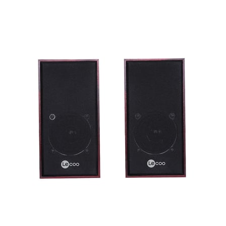 Lecoo DS105 Kablolu 1+1 USB + 3.5mm Jack Girişli 5W Gelişmiş Net Ses Teknolojisi ve Tak Çalıştır Kolay Kurulum Stereo Surround Ses Soundbar 634g Kompakt Masaüstü Kırmızı Hoparlör