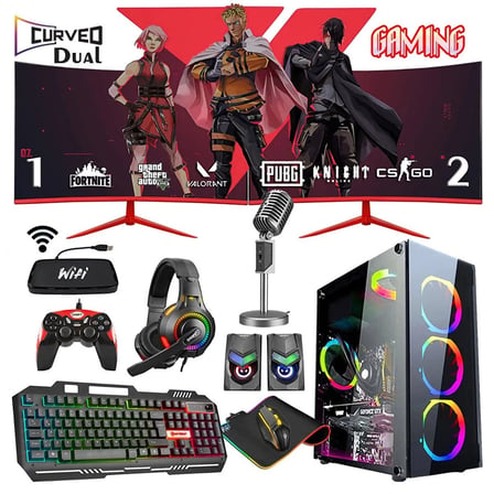 Zeiron Sx75 I7-860 16gb 240gb Gt730 24 Dual Curved Oyuncu Masaüstü Bilgisayar