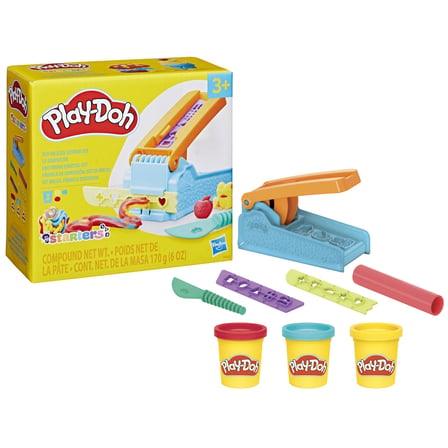 Play-Doh Eğlenceli Fabrika Başlangıç Seti | 3 Yaş ve Üzeri Kız ve Erkek Çocuklar İçin Okul Öncesi Oyuncak | Çocuklar İçin Sanat ve El İşi Seti | 3 Oyun Hamuru Rengi Dahil