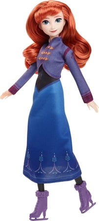 Disney Frozen Anna Moda Bebek ve Aksesuarları, Çıkarılabilir Elbise ve Patenlerle Buz Pateni Görünüm