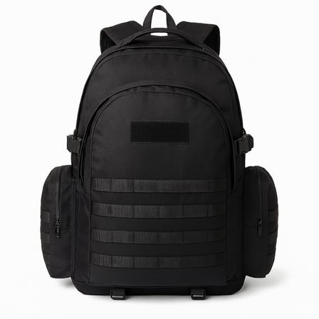75 Lt Siyah Outdoor Sırt Çantası, Molle Sistemli, Suya Dayanıklı, Çok Gözlü, Outdoor, Kamp, Avcılık, Günlük Kullanım, Erkek, Kadın