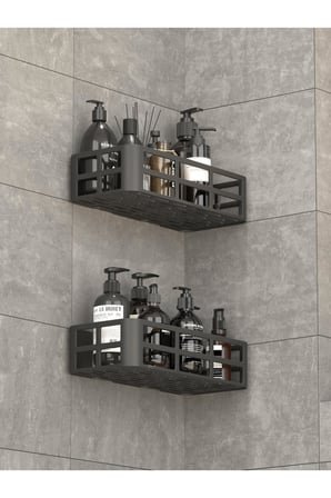 Mithra Life 2 Adet Düzenleyici Yapışkanlı Banyo Organizer Duş Rafı MIT1146