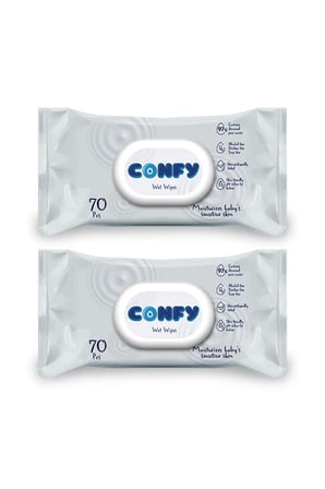Confy Premium Sensitive Islak Mendil 70 Adet×2 Adet