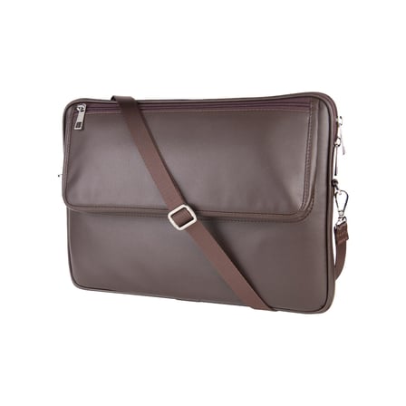 2K S.Deri Laptop Çantası,Tablet Çantası,13.3'' inç,Vegan,Omuz ve Valiz Askılı,Aksesuar ve Evrak Cepli,24 * 34 * 2 cm.,Kahverengi