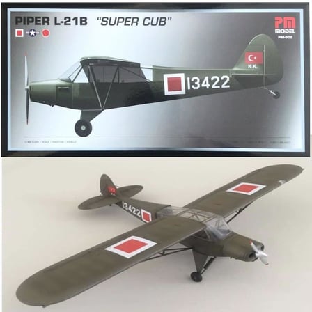 PM Model Piper L-21 Super Cub Plastik Maket PM 502