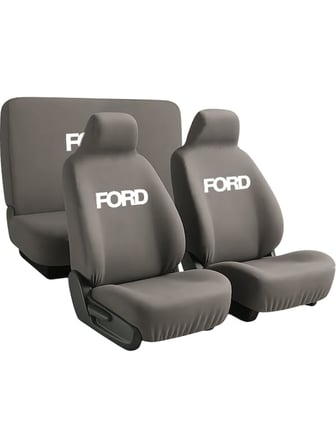 Terletmeyen kumas ve birebir uyum sunan Ford Tourneo Courier ile uyumlu oto koltuk kılıfı Gri