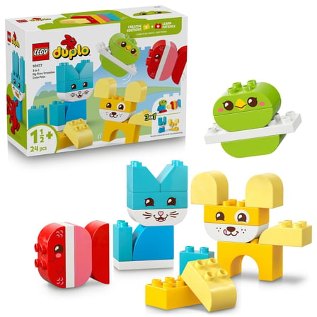 LEGO DUPLO İlk 3'ü 1 Arada Yaratıcı Sevimli Hayvanlar 10477