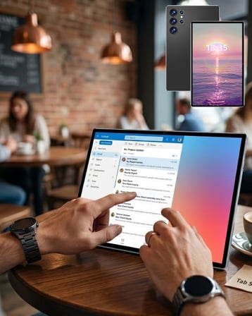 Klavyeli Android Tablet TB Hafıza GB RAM Kalem ve Kılıf Hediyeli