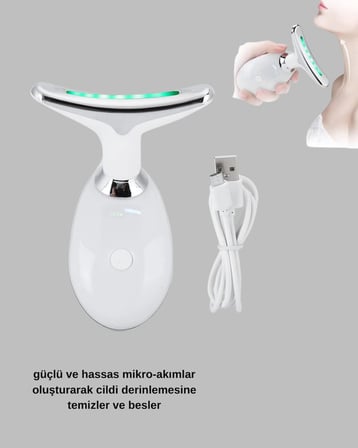 Kırışıklık Önleyici Güzellik Cihazı | Mikro Akım Masaj ve Isı Terapisi