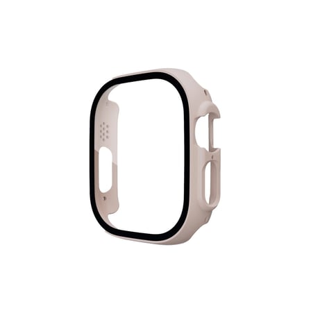 Apple Watch Ultra mm Desert Camlı Kasa Ekran Koruyucu - Metalik Gold