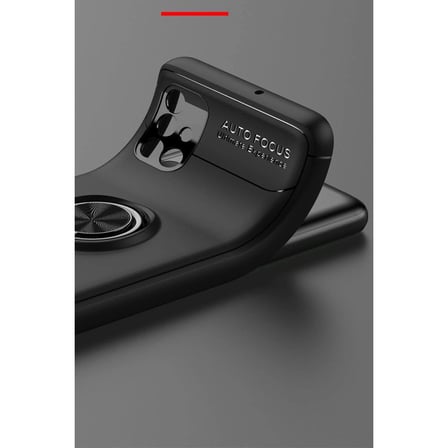 Samsung Galaxy M51 Kılıf Range Yüzüklü Silikon - Siyah-mavi