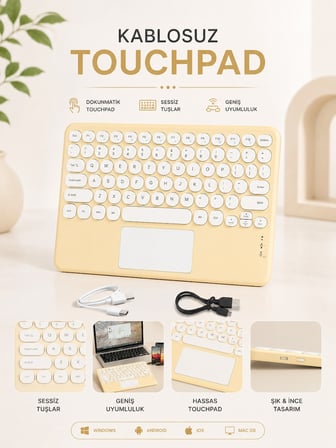 KABLOSUZ TOUCHPAD TÜM CİHAZLARLA UYUMLU