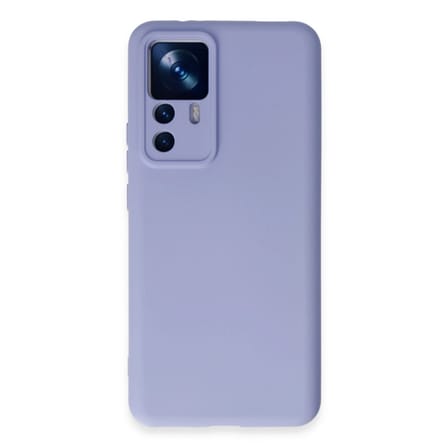 Xiaomi Mi 12t Pro Kılıf Nano İçi Kadife Silikon - Lila