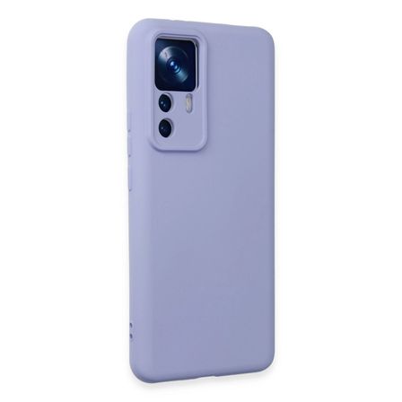 Xiaomi Mi 12t Pro Kılıf Nano İçi Kadife Silikon - Lila