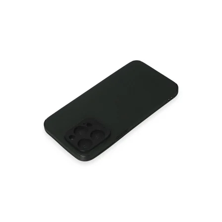Apple İphone 15 Pro Max Kılıf Loop Deri Silikon - Yeşil