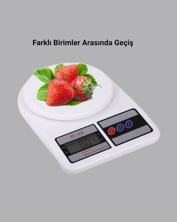 Hassas Dijital Mutfak Tartısı – g Doğruluk, LCD Ekran, Otomatik Kapanma
