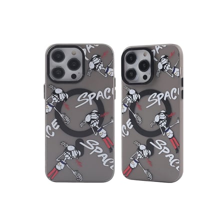 Apple İphone 12 Pro Max Kılıf Apollo Magneticsafe Desenli Kapak - Apollo Siyah - 3