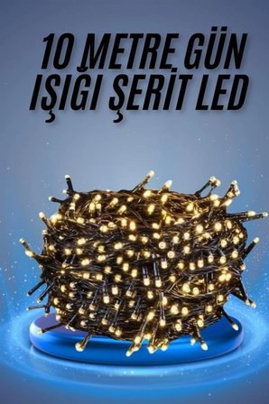 Led Işık Ağaç Süsleme Ampüllü Dekoratif Aydınlatma  Metre Gün Işığı