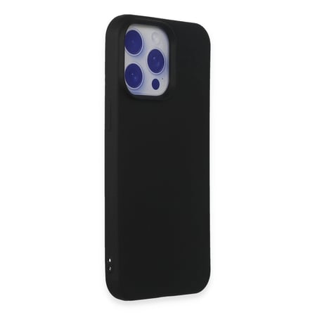 Apple İphone  Pro Max Kılıf Nano İçi Kadife Silikon - Siyah