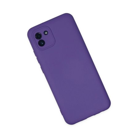 Samsung Galaxy A03 Kılıf Nano İçi Kadife Silikon - Mor