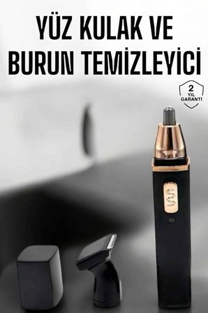 Seyahat Tipi Mini Taşınabilir Siyah Burun Kulak Yanak Kıl Ve Tüy Temizleme Makinesi