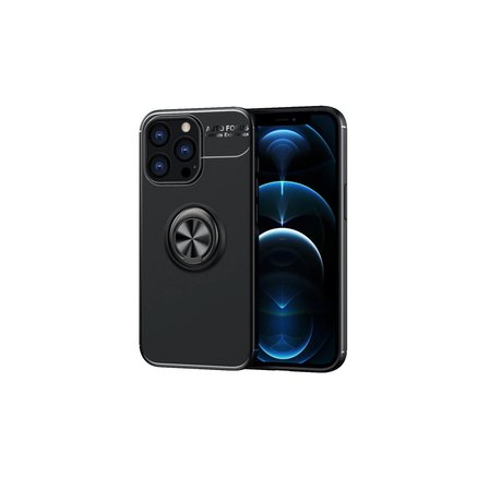 Apple İphone 13 Pro Kılıf Range Yüzüklü Silikon - Siyah
