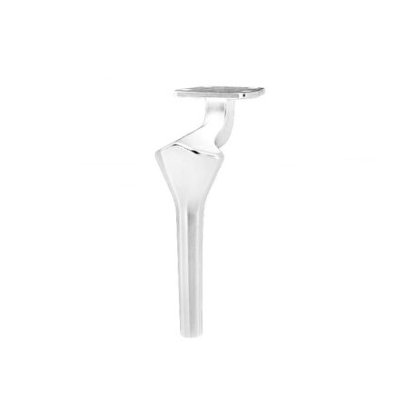 4 Adet Elmas Lüx Metal Ayak 16 cm Krom Mobilya Koltuk Ayağı