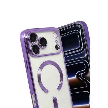 Apple İphone  Pro Max Kross Magneticsafe Kapak - Mor
