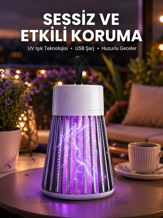 Kamp ve Bahçe İçin Şarjlı Böcek Kovucu Lamba