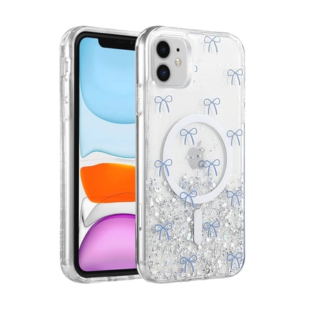 Onegif Apple İphone 11 Misk Simli Magsafe Kapak - Desen 3