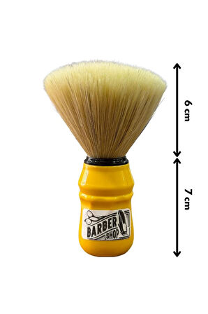 Emre Fırça Plastik Saplı Premium Sentetik Sakal Fırçası Sarı