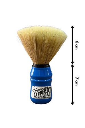 Emre Fırça Plastik Saplı Premium Sentetik Sakal Fırçası Mavi