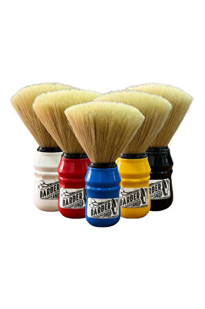 Emre Fırça Plastik Saplı Premium Sentetik Sakal Fırçası Beyaz