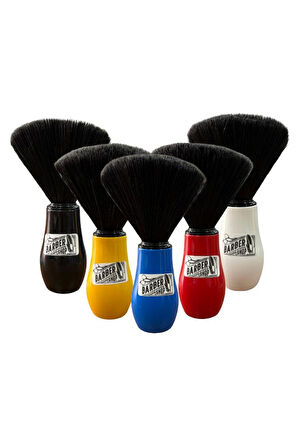 Emre Fırça Plastik Saplı Premium Sentetik Siyah Kıllı Ense Fırçası Kırmızı