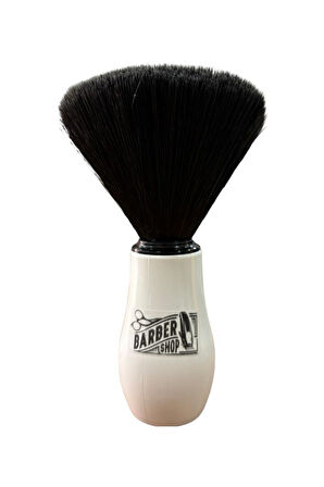 Emre Fırça Plastik Saplı Premium Sentetik Siyah Kıllı Ense Fırçası Beyaz