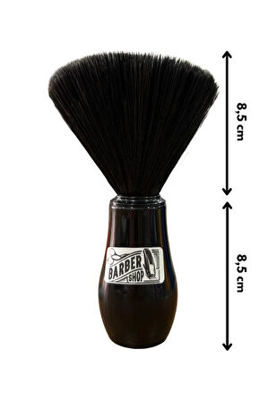 Emre Fırça Plastik Saplı Premium Sentetik Siyah Kıllı Ense Fırçası Siyah