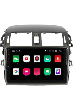 Toyota Corolla Android Carplay Navigasyon Multimedya Ekran Teyp 2gb Ram + 32GB HDD