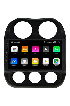 Jeep Compass Android Carplay Navigasyon Multimedya Ekran Teyp 2gb Ram + 32GB HDD