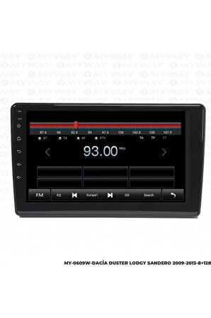 Myway Dacia Duster Android Multimedya 4gb Ram Carplay Navigasyon Ekran