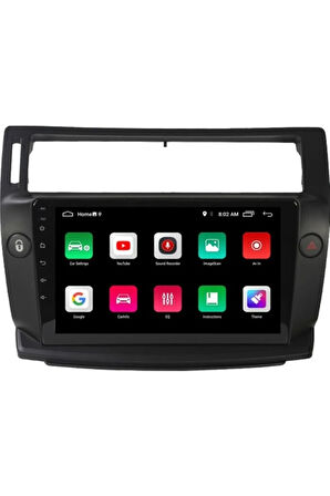 Citroen C4 Android Carplay Navigasyon Multimedya Ekran Teyp 2gb Ram + 32GB HDD