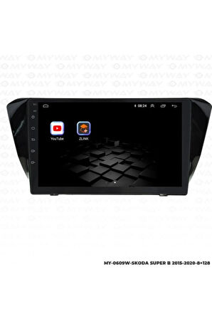 Myway Skoda Super B Android Multimedya 4gb Ram Carplay Navigasyon Ekran - Myway