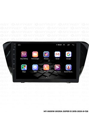 Myway Skoda Super B Android Multimedya 4gb Ram Carplay Navigasyon Ekran - Myway