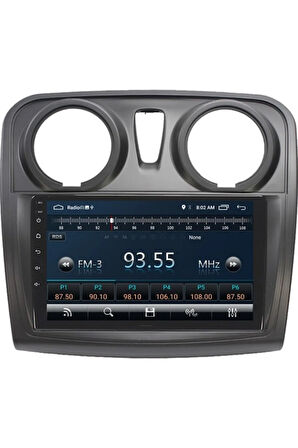Daica Dokker-Lodgy Android Carplay Navigasyon Multimedya Ekran Teyp 2gb Ram + 32GB HDD