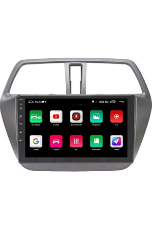 Suzuki S Cross Uyumlu  Carplay Navigasyon Multimedya Ekran Teyp 2gb Ram + 32GB HDD