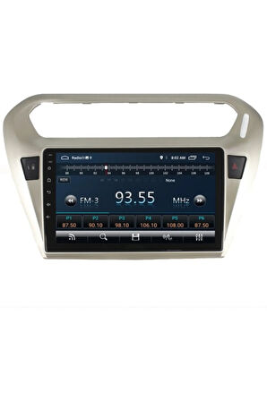 Peugeot 301 Gri Android Carplay Navigasyon Multimedya QLED Ekran-2gb Ram